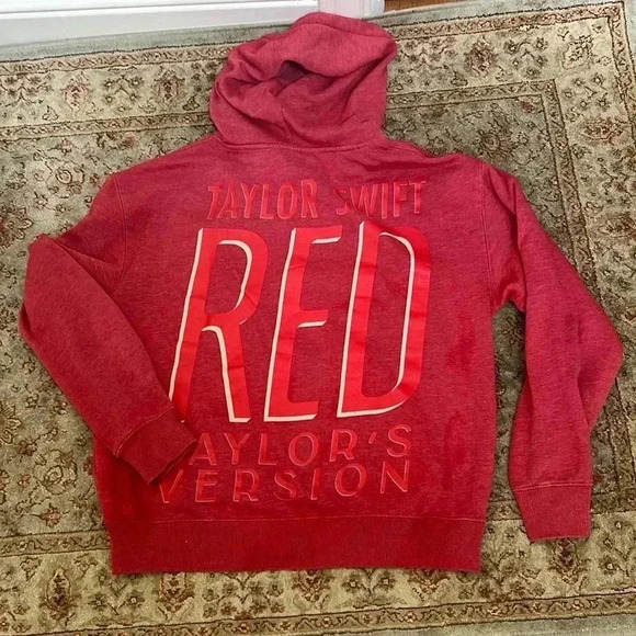Taylor Swift RED Taylor's Version Hoodie Sweatshirt Size M Album Cover - Picture 7 of 7